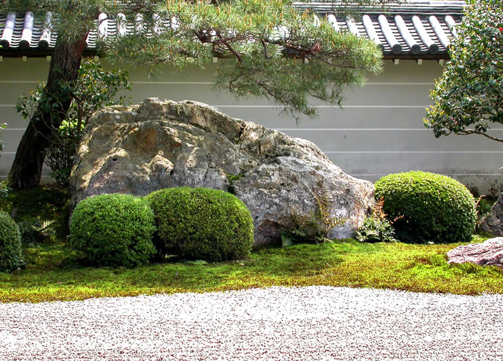 Rocks in zen garden